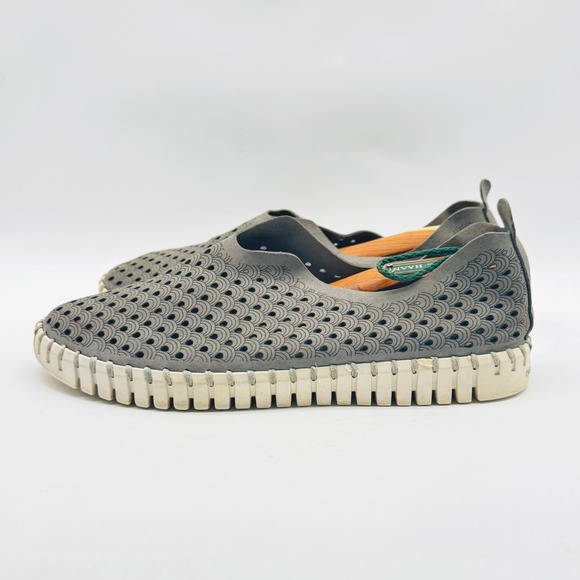 Ilse Jacobsen Shoes Womens 41 US 11 Gray Slip On Tulip Flats Comfort Loafers - Picture 3 of 8